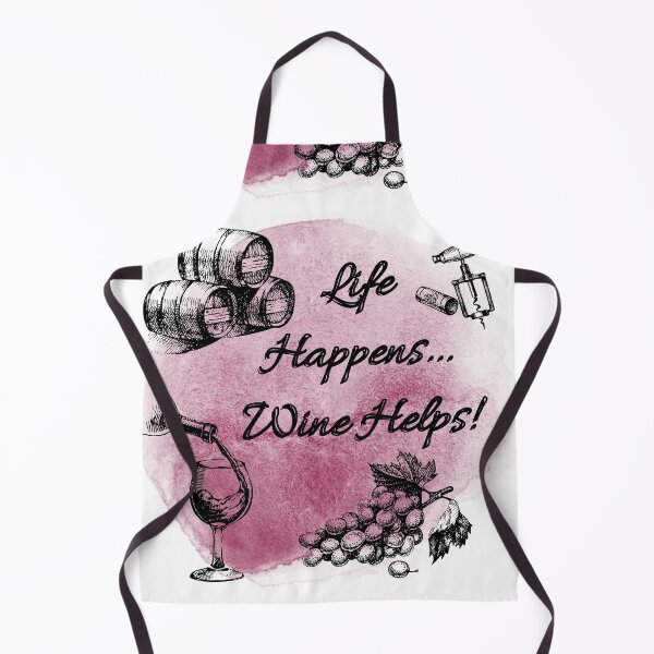 Item preview, Life Happens Wine Helps! designed and sold by TidyKitchenInc.