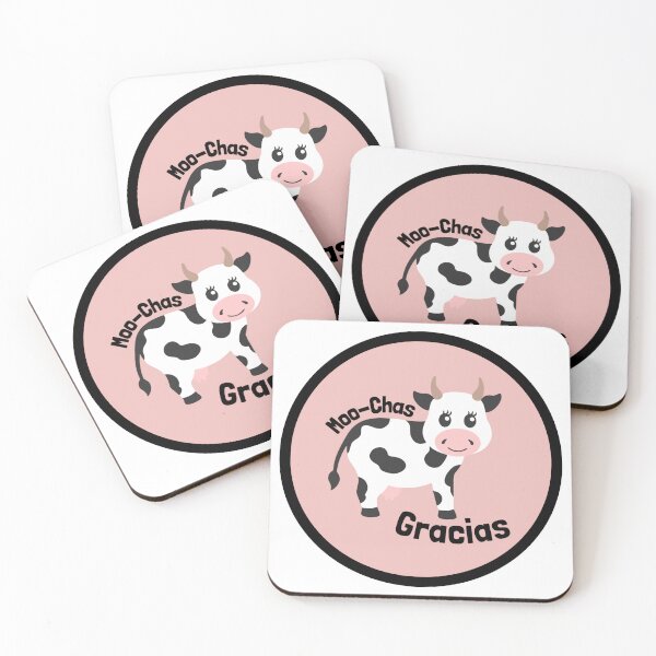 Item preview, Moo-Chas Gracias Cute Cow designed and sold by ashleygus.