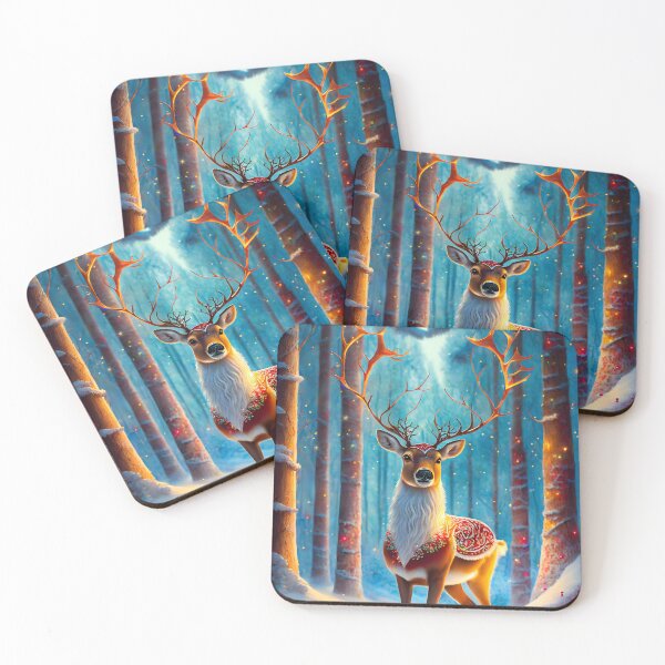 Item preview, Christmas Reindeer adorned with festive decorations. designed and sold by emaotx.