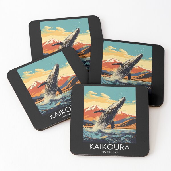 Item preview, A Pop Art Travel Print of Kaikoura - New Zealand designed and sold by StudioRedKoala.