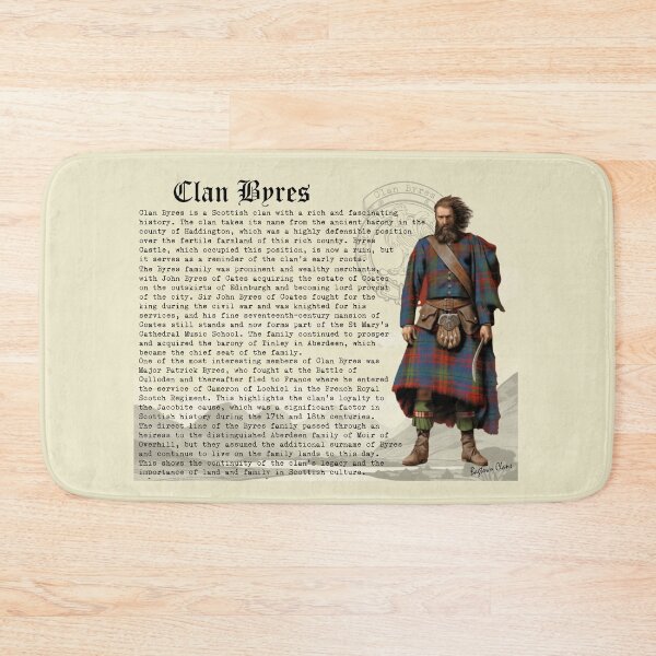 Item preview, Clan Byres Scottish History  designed and sold by BagTown Clans.
