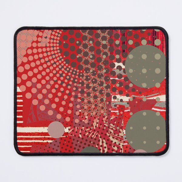 Item preview, Red Abstract Modernist Collage No.972023-2 designed and sold by MirabiliaMagpie.
