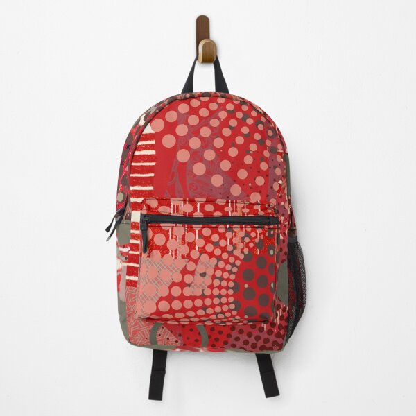 Item preview, Red Abstract Modernist Collage No.972023-2 designed and sold by MirabiliaMagpie.