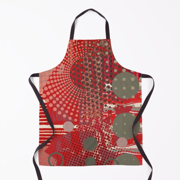 Item preview, Red Abstract Modernist Collage No.972023-2 designed and sold by MirabiliaMagpie.