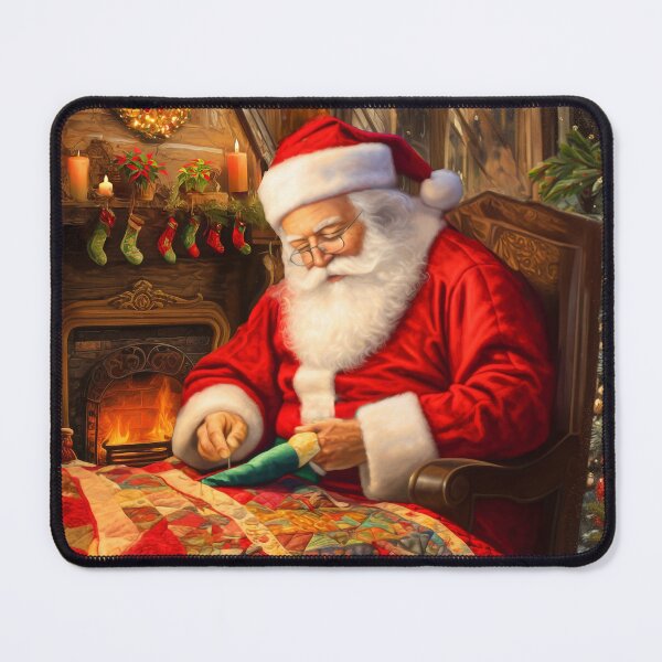 Item preview, Quilting Santa Claus designed and sold by Claudia Bartoli-McKinney.