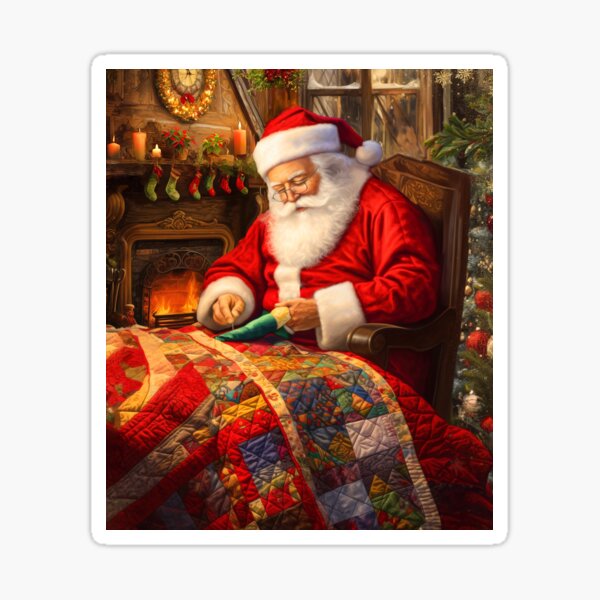 Item preview, Quilting Santa Claus designed and sold by Claudia McKinney.