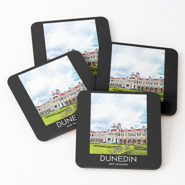 Item preview, A Pop Art Travel Print of Dunedin - New Zealand designed and sold by StudioRedKoala.