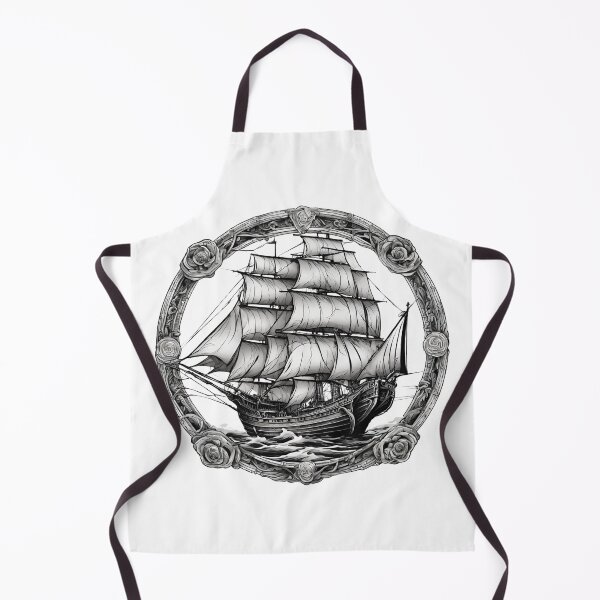 Item preview, Ancient Sailing Ship in Circle Frame designed and sold by silviaol.