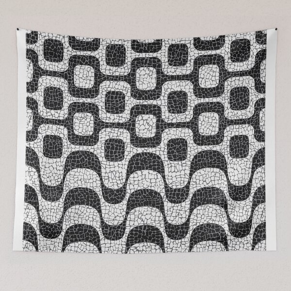 Item preview, Copacabana Boardwalk in Rio de Janeiro designed and sold by OnlyClassicArt.