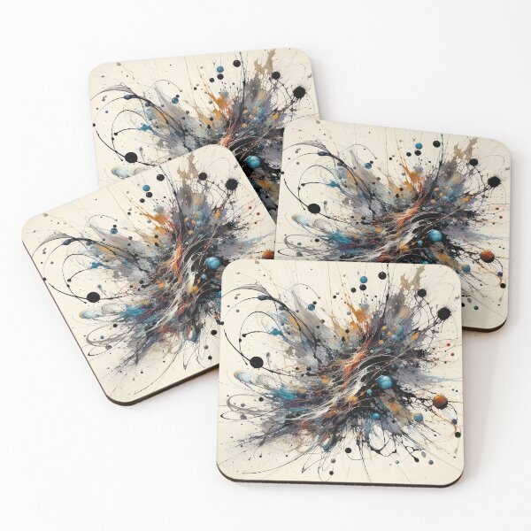 Item preview, "Vibrant Abstraction: Liquid Splashes and Drip Technique Mastery" designed and sold by Huycao211.