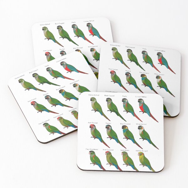 Item preview, Pyrrhura Conures designed and sold by BourkiiBoutique.