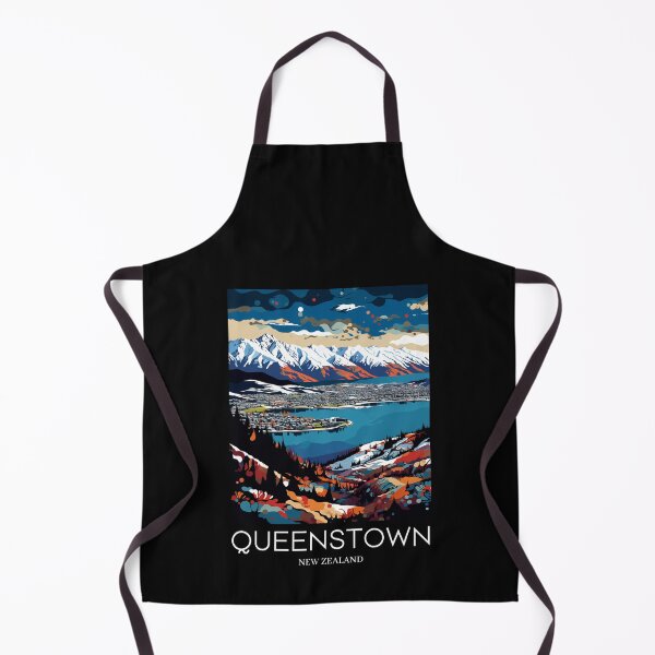 Item preview, A Pop Art Travel Print of Queenstown - New Zealand designed and sold by StudioRedKoala.