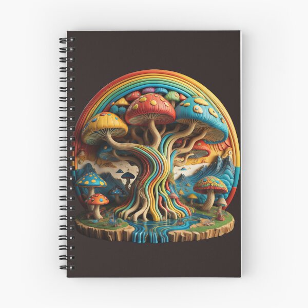Item preview, 3D rainbow mushroom dream worlds  designed and sold by Angelgk.