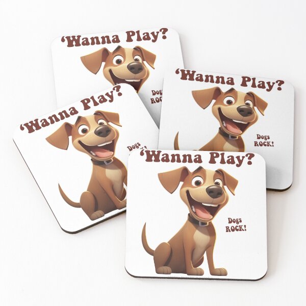 Item preview, Wanna Play? Dogs Rock! designed and sold by The Imagination Source™.