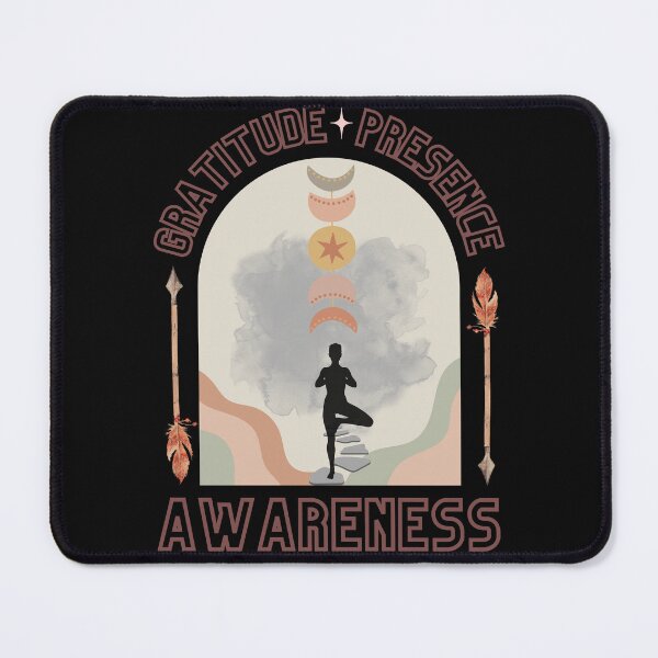 Item preview, Gratitude Presence and Awareness Yoga Meditation designed and sold by DeeMiloCreative.