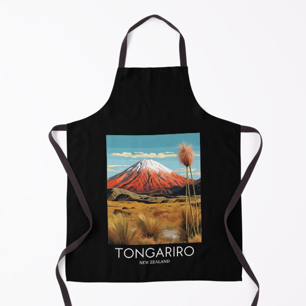 Item preview, A Pop Art Travel Print of Tongariro National Park - New Zealand designed and sold by StudioRedKoala.