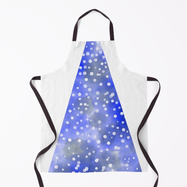 Item preview, Watercolor Christmas tree covered in snow, dark, delicate blue. designed and sold by My-fake-places.