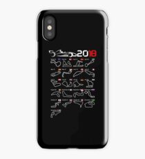 Calendar F1 2018 circuits iPhone Case