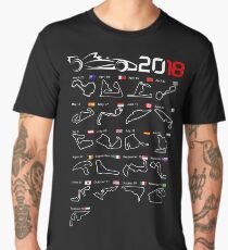 Calendar F1 2018 circuits Men's Premium T-Shirt