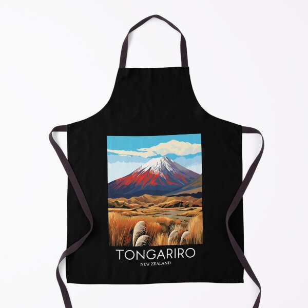 Item preview, A Pop Art Travel Print of Tongariro National Park - New Zealand designed and sold by StudioRedKoala.