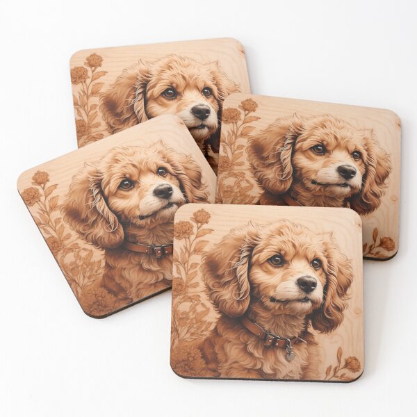 Item preview, Cavapoo: The Radiant Joy of Wood (Pyro Pets Art - 133) designed and sold by pyropetsart.