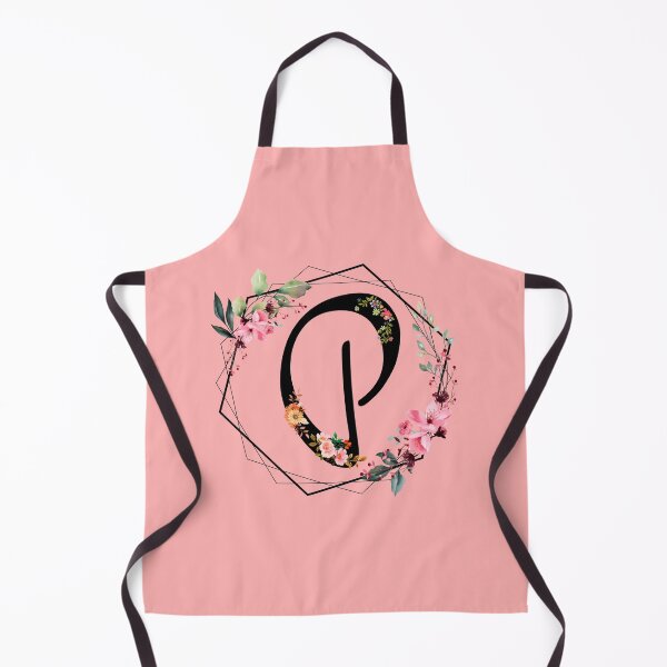 Item preview, P monogram flowers, watercolor designed and sold by OmikronStore.