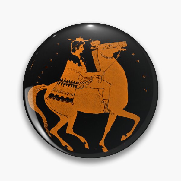 Item preview, Greek Attic Vase of Horse and Rider designed and sold by WillowNox7.