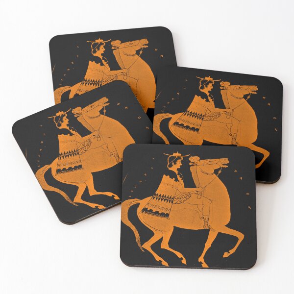 Item preview, Greek Attic Vase of Horse and Rider designed and sold by WillowNox7.