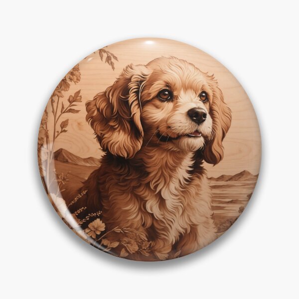 Item preview, Cavapoo: The Radiant Joy of Wood (Pyro Pets Art - 134) designed and sold by pyropetsart.