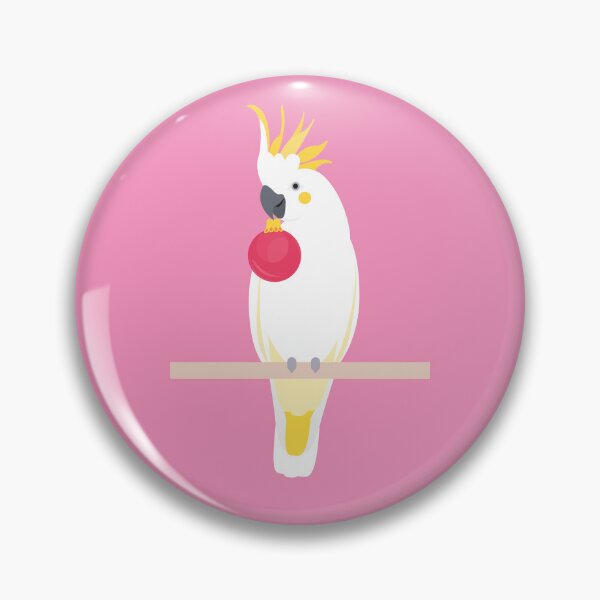 Item preview, Cockatoo with Christmas bauble designed and sold by creativemonsoon.