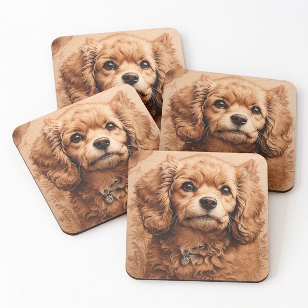 Item preview, Cavapoo: The Radiant Joy of Wood (Pyro Pets Art - 135) designed and sold by pyropetsart.
