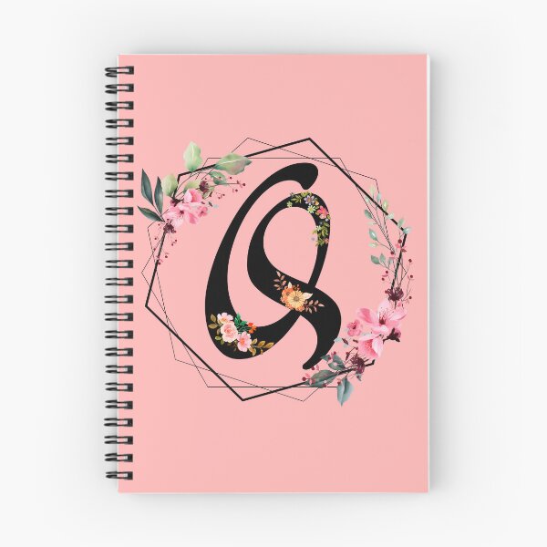 Artikelvorschau, Q-Monogrammblumen, Aquarell entworfen und verkauft von OmikronStore.