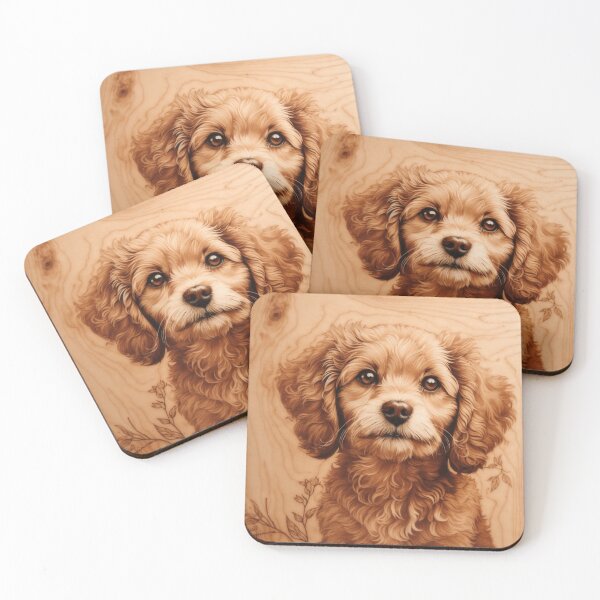 Item preview, Cavapoo: The Radiant Joy of Wood (Pyro Pets Art - 136) designed and sold by pyropetsart.