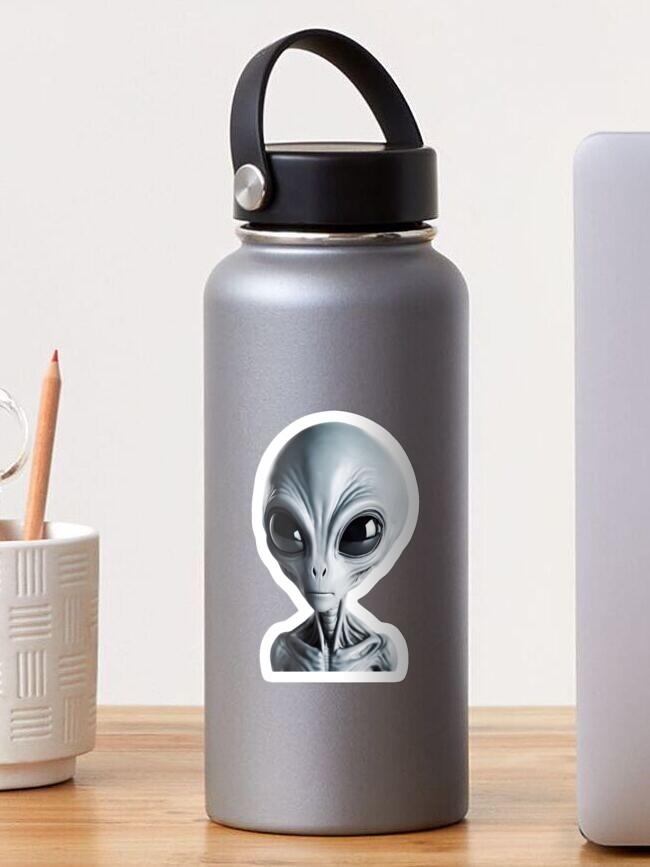 Thumbnail 1 of 3, Sticker, Grey Alien designed and sold by roswellboutique.