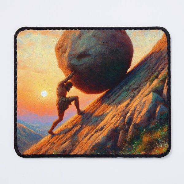 Item preview, The Eternal Struggle of Sisyphus designed and sold by ClassicRetroism.