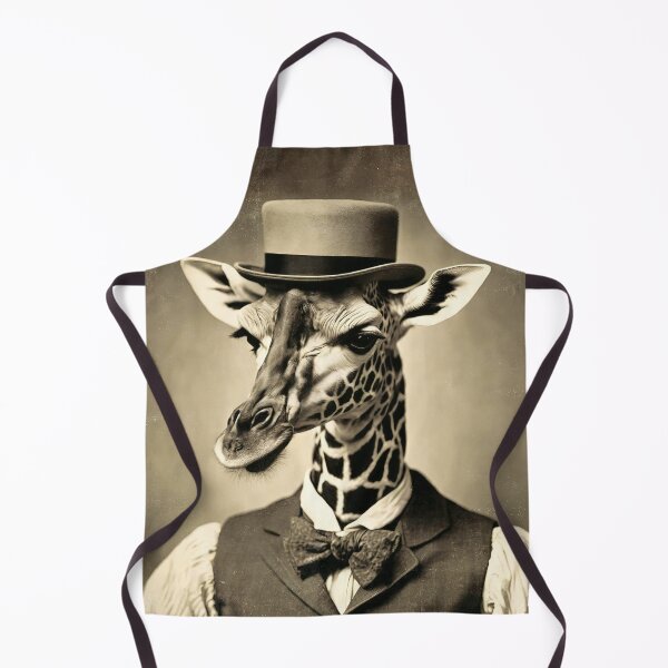 Item preview, Victorian Giraffe Portrait Artistic Gift Fashion Serious Style  designed and sold by popanato.