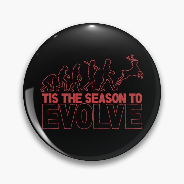 Item preview, Tis the Season to Evolve - Funny Human Evolution into Christmas/Holiday Season Reindeer (Red Design) designed and sold by Spiprinto.