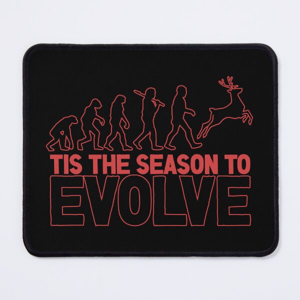 Item preview, Tis the Season to Evolve - Funny Human Evolution into Christmas/Holiday Season Reindeer (Red Design) designed and sold by Spiprinto.