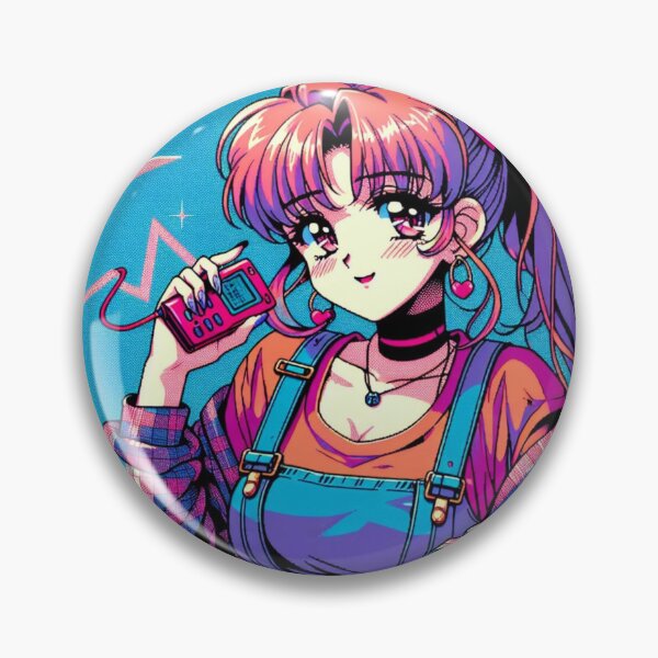 Item preview, Cute Kawaii 90s Retro Anime Girl  designed and sold by Kurnazum.