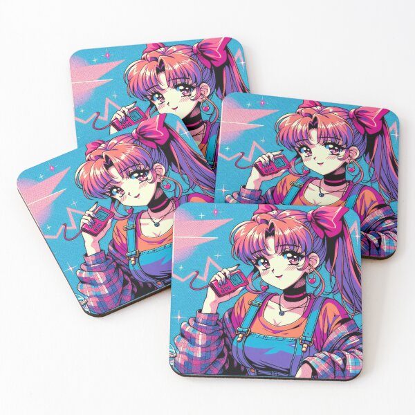 Item preview, Cute Kawaii 90s Retro Anime Girl  designed and sold by Kurnazum.