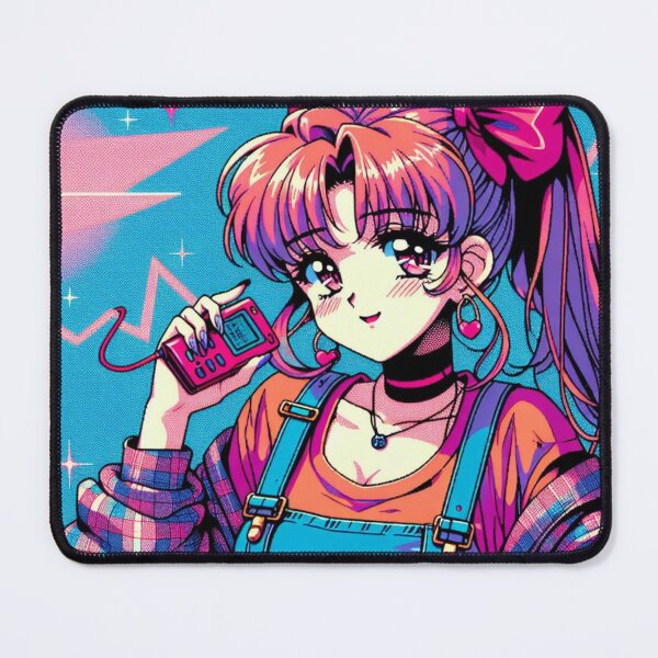 Item preview, Cute Kawaii 90s Retro Anime Girl designed and sold by Kurnazum.