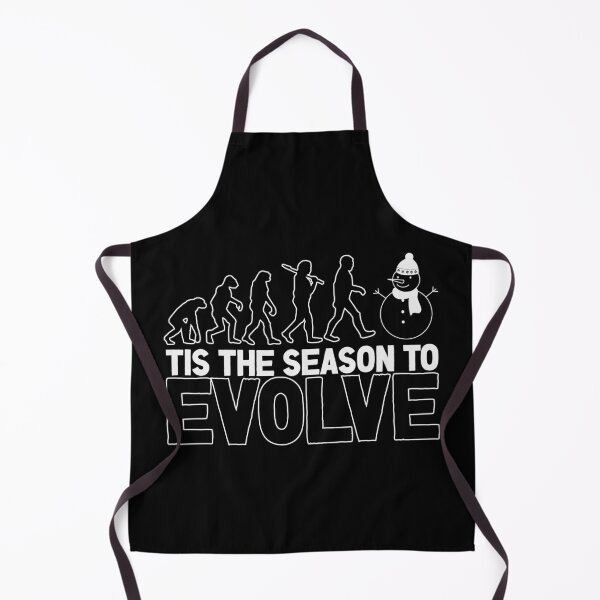 Item preview, Tis the Season to Evolve - Funny Human Evolution into Christmas/Winter Snowman (White Design) designed and sold by Spiprinto.