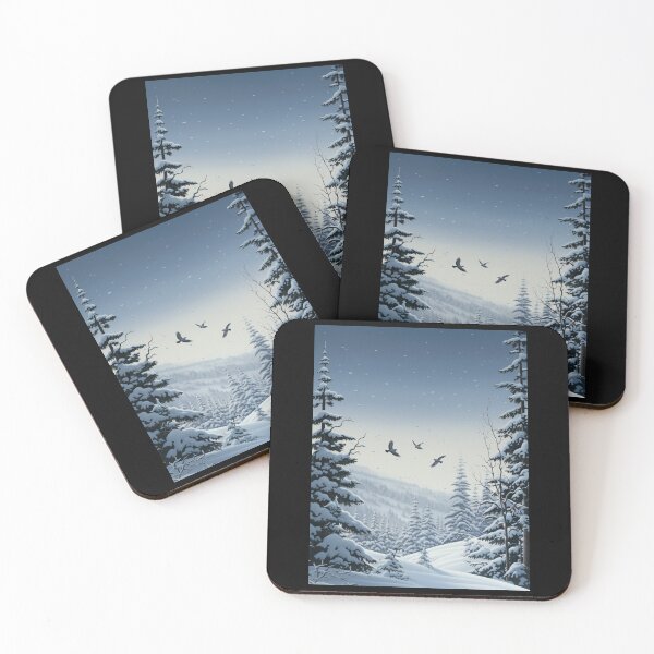 Item preview, Birds Flying In The Snow designed and sold by Timothystore-.