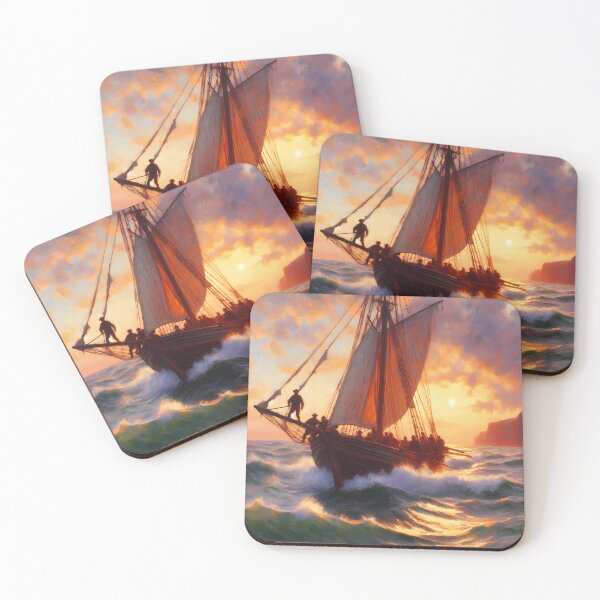 Item preview, Captain Ahab Hunting Moby-Dick designed and sold by ClassicRetroism.