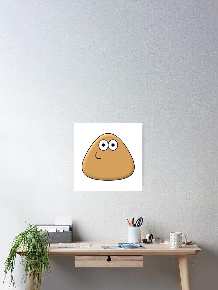 Classic Pou Smiling Adult Pou Brown Alien Mobile Pet