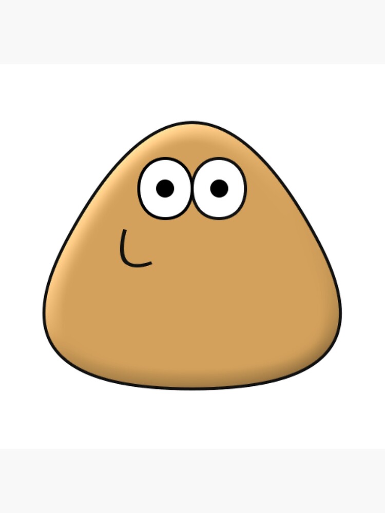 Classic Pou Smiling Adult Pou Brown Alien Mobile Pet