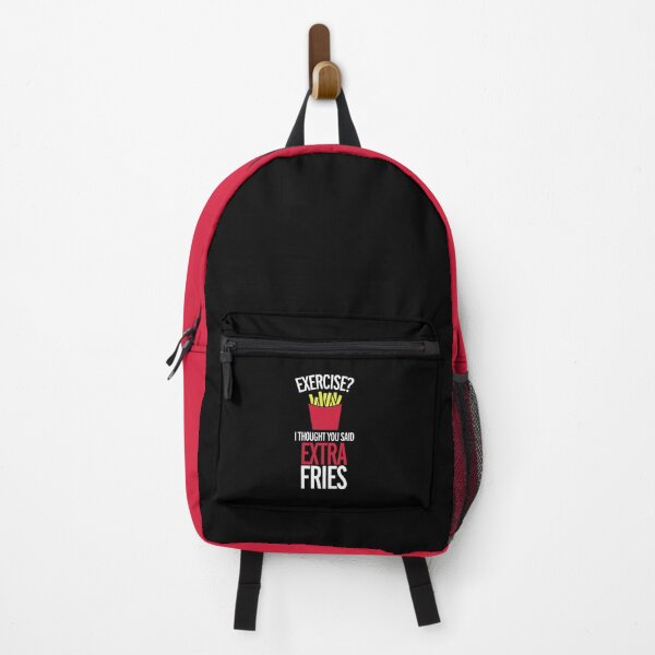 Item preview, Exercise Extra Fries Funny Sarcastic Gym Quote designed and sold by quarantine81.