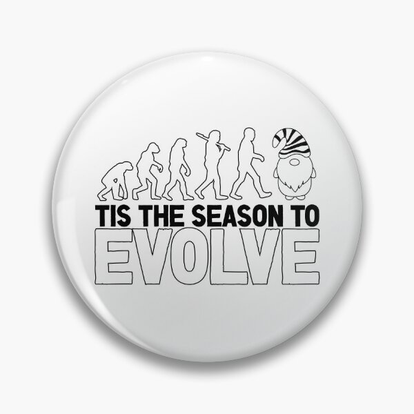 Item preview, Tis the Season to Evolve - Funny Human Evolution into Christmas Gnome (Black Design) designed and sold by Spiprinto.