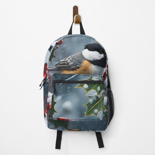 Item preview, Two chickadees on a Holly Branch designed and sold by gregchapin.
