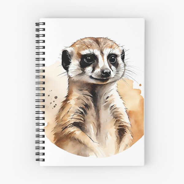 Item preview, Meerkat Watercolor Circle Style Art designed and sold by LDJBlank.